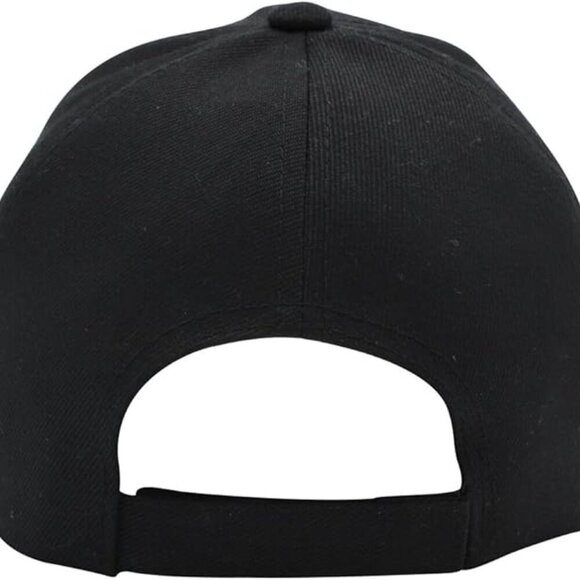 Top Level Baseball Cap Men Women - Classic Adjustable Plain Hat（Black） - Picture 3 of 7